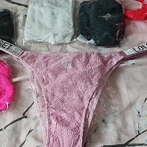 Lace Thong Panties - Assorted Colors